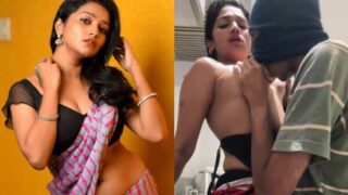 Bold Tamil Queen Lavanya Manickam ke sensual boobs suck ho rahe hain, viral!