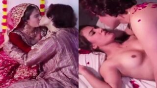 Cute desi bride ka suhagrat (first night) romance turns into hot sex