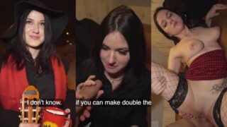 Czech street musician ladki, ekdum seedhi-saadi, natural tits ke saath, paise ke liye fuck karti hai.