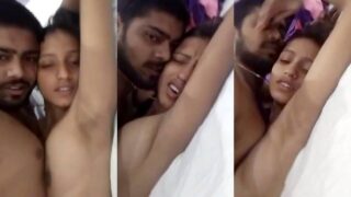 Desi college girl ki hotel room mein lover se painful fucking ka MMS.