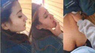 Ek cute Nepali ladki ko uske BF ne doggy style mein trekking rest spot pe choda.