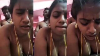 Ek traditional Tamil wife, pehli baar doggy style mein chudai ka full aanand le rahi hai.