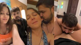Hot Insta babe Isha ka apne boyfriend ke saath explicit oral sex video viral hogaya hai.