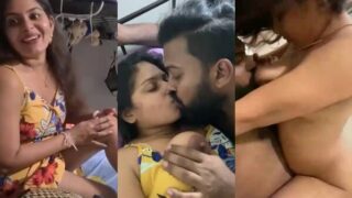Newly married Indian couple ka romance aur sex during honeymoon.