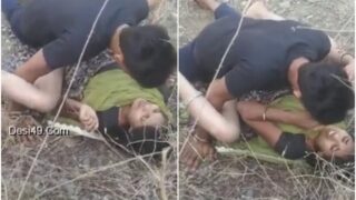 Sharmaili dehati bhabhi ka hot, besharam outdoor sex MMS clip leak ho gaya.