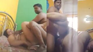 Moti Indian housewife ka zabardast chudai video with her husband.